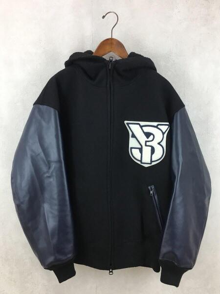 Y-3(ワイスリー) / M VARSITY JACKET/スタジャン/S/ウール/BLK/黒 