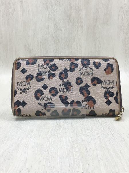 MCM(エムシーエム) / LOVELESS/長財布/レザー/BEG/レオパード | 中古品 