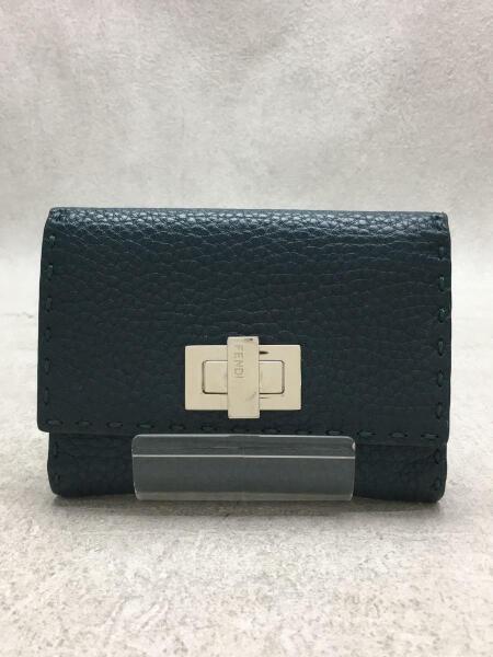 FENDI(フェンディ) / ピーカブー/2つ折り財布/レザー/GRN/レディース 