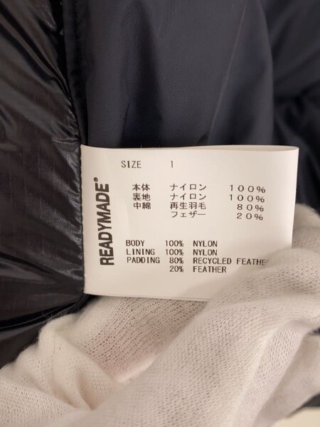 READYMADE(レディメイド) / ダウンベスト/1/ナイロン/BLK/RE-NY-BK-00