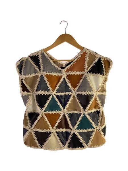 6 ROKU レザータンクトップ ベスト ブラウン 6(ROKU)レザータンク