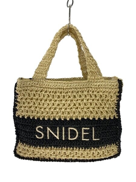 SNIDEL(スナイデル) / 25SS/柄編みロゴゴトート/ハンドバッグ/--/BEG 