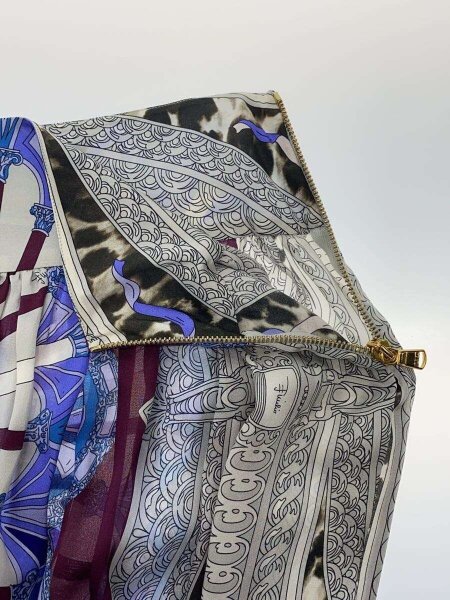 エミリオプッチ EMILIO PUCCI スカート 絹 シルク I40 黄 イエロー 総