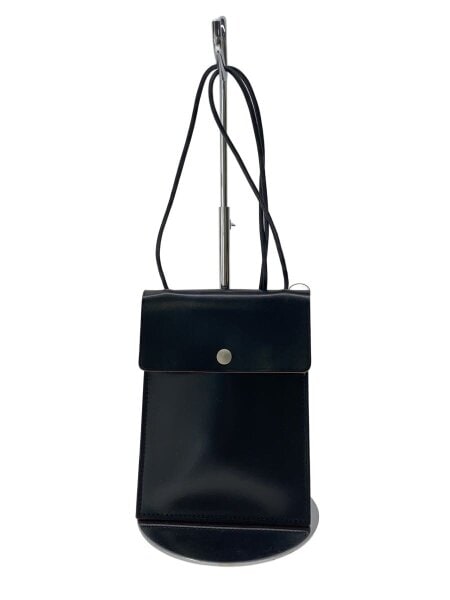 MHL.(エムエイチエル) / CONTEAST LEATHER/ショルダーバッグ/牛革/BLK 