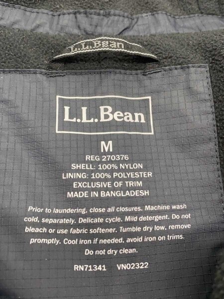 L.L.Bean(エルエルビーン) / ナイロンジャケット/裏地フリース/M 