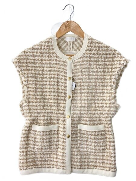 BALLSEY(ボールジィ) / 24AW/ニットベスト(厚手)/36/ポリエステル/BEG 