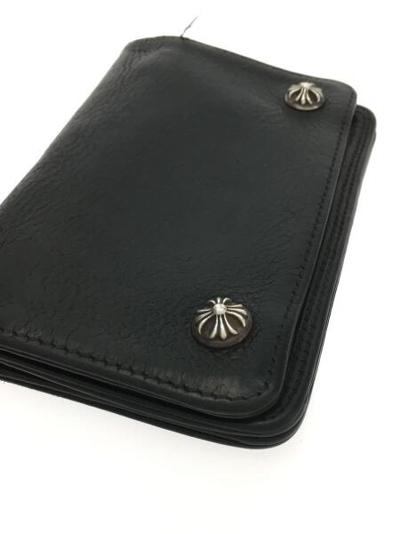 CHROME HEARTS(クロムハーツ) / クロスボタン/usa/2つ折り財布/レザー 