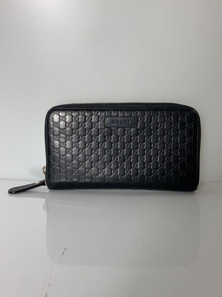 GUCCI(グッチ) / 長財布/レザー/ブラック/メンズ/449391/マイクロ 