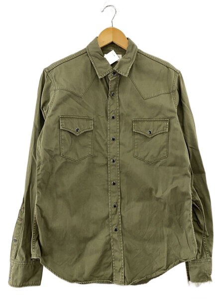 SAINT LAURENT(サンローラン) / ウエスタンシャツ/クラッシュ加工/長袖 