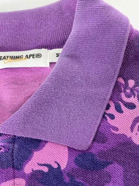 A BATHING APE(アベイシングエイプ) / ポロシャツ/M/コットン/パープル 