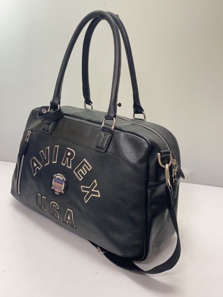 AVIREX(アヴィレックス) / ボストンバッグ/レザー/BLK | 中古品の販売 