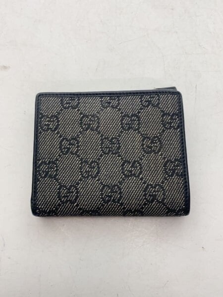 GUCCI(グッチ) / 2つ折り財布/キャンバス/BLK/総柄/メンズ/73967