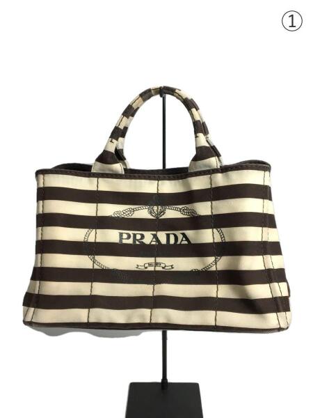 PRADA(プラダ) / トートバッグ/キャンバス/ボーダー | 中古品の販売 