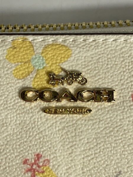 COACH(コーチ) / 長財布/--/IVO/花柄/レディース/c8695 | 中古品の販売