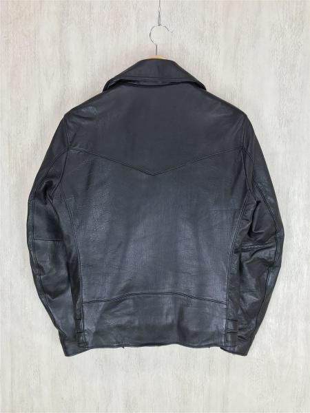 ダブルライダースジャケットブラック PUREGOLD　羊革 ダブルライダースジャケットブラック PUREGOLD羊革