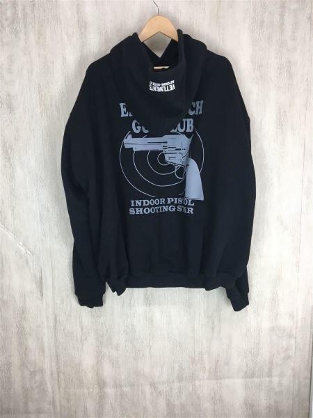 痛*様 ELEVEN INCH GUN CLUB/スウェット/S/コットン/BL VETEMENTS(ヴェトモン) / ELEVEN INCH GUN CLUB/スウェット/S/コットン