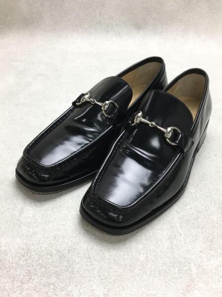 GUCCI(グッチ) / ホースビットローファー/UK7/BLK/レザー/110-0197