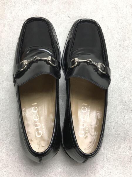 GUCCI(グッチ) / ホースビットローファー/UK7/BLK/レザー/110-0197