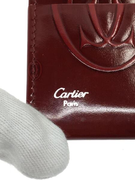 Cartier カルティエ バーガンディレザー ケース Cartier(カルティエ) / 角スレ等有/ハッピーバースデイ/エナメルカーフ