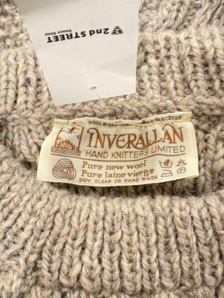 インバー アラン 1A INVERALLAN 茶タグ ニット ナチュラル INVERALLAN 1A インバー アラン 茶タグ クルーネックニット - メルカリ