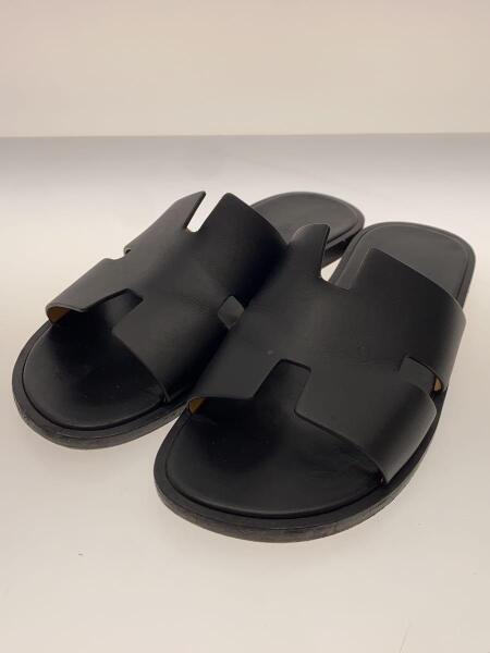 エルメス　イズミール　黒サンダル　40 エルメス HERMES イズミール 黒色40 サンダル 《イズミール