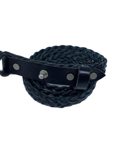SUNSEA◇Mesh Belt/ベルト/レザー/BLK