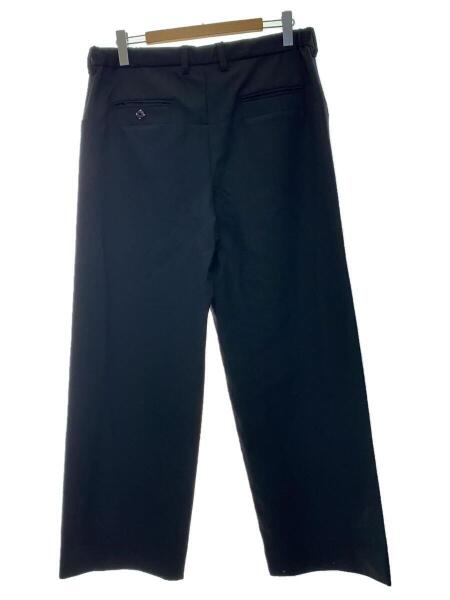 SUNSEA(サンシー) / 22SS/N.M OXFORD w/耳WIDE PANTS/3/ウール/BLK 