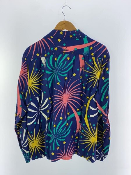 The GROOVIN HIGH(ザグルービンハイ) / 花火柄/長袖シャツ/XL/レーヨン 