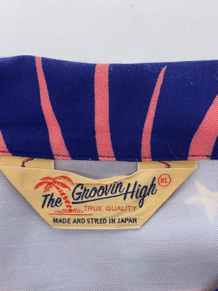 The GROOVIN HIGH(ザグルービンハイ) / 花火柄/長袖シャツ/XL/レーヨン 