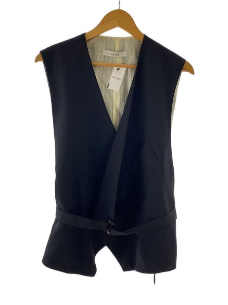 UJOH(ウジョー) / 23SS/BELTED VEST/ジレベスト/2/ウール/BLK/M761-V50 