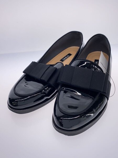 OHGA(オーガ) / リボンエナメルローファー/23cm/BLK/エナメル | 中古品