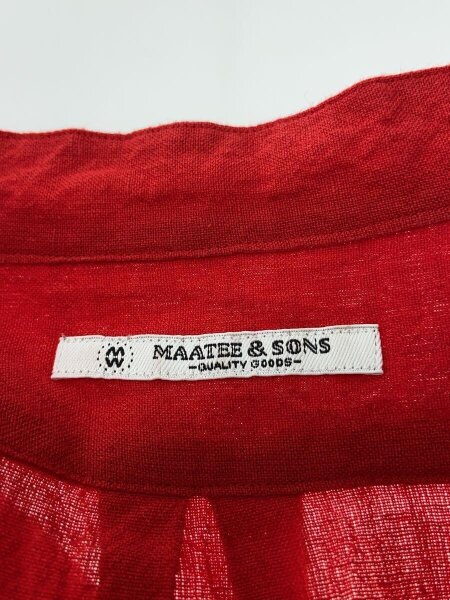 MAATEE&SONS(マーティーアンドサンズ) / 25SS/フリンジシャツ/3/リネン