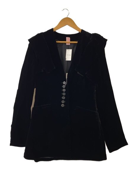 FETICO(フェティコ) / VELVET FRILL SHOULDER JACKET/2/レーヨン/BLK 