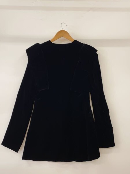 FETICO(フェティコ) / VELVET FRILL SHOULDER JACKET/2/レーヨン/BLK 