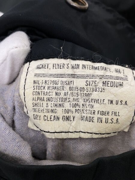 ALPHA INDUSTRIES(アルファインダストリーズ) / 90S-/USA製/MA-1
