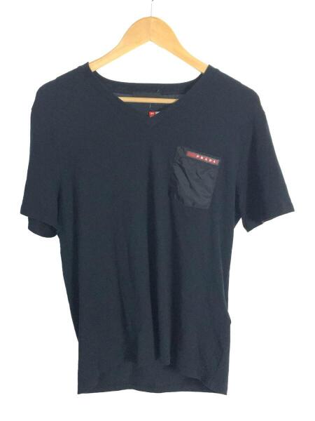 PRADA(プラダ) / プラダスポーツ/Tシャツ/M/コットン/ブラック 