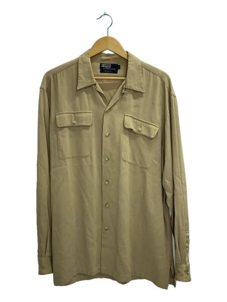 Polo by Ralph Lauren ラルフローレン レーヨン シャツ XL USA製 90年代 Polo by Ralph Lauren オールドラルフローレン 長袖 開襟