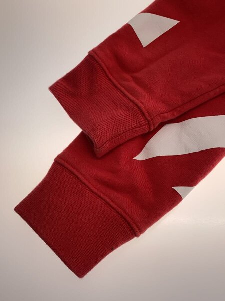 OFF-WHITE / 18AW/DIAG BERNINI HOODIE/パーカー/S/コットン/RED/プリント/ OFF-WHITE(オフホワイト) / 18AW/DIAG BERNINI HOODIE/パーカー/S