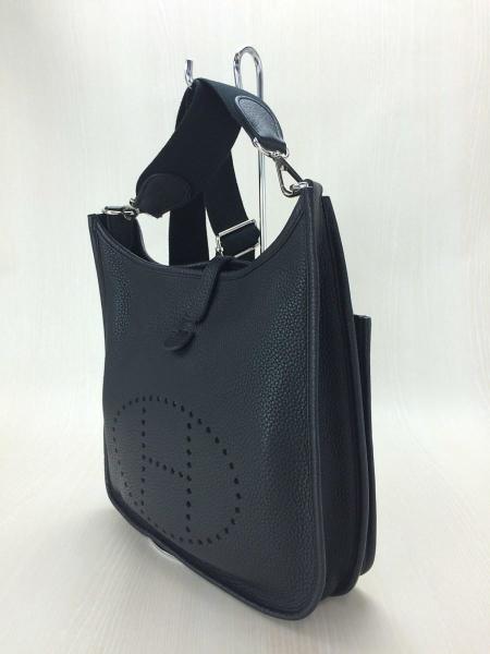 エルメス エブリンIII PM ショルダーバッグ レザー ブラック  