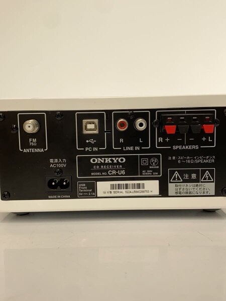 ONKYO X-U6(W) ミニコンポ Bluetooth搭載 中古】ONKYO X-U6 Bluetooth