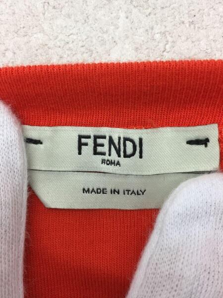 FENDI / Tシャツ/38/コットン/WHT/FAF073 A6J6 FENDI(フェンディ) / Tシャツ/38/コットン/ORN/FAF073 A6J6/サークル