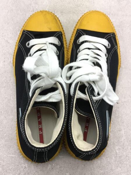 PRADA プラダ ハイカット スニーカー キャンバス ギャバジン 新着中古PRADA(プラダ) スニーカー ハイカット 黒