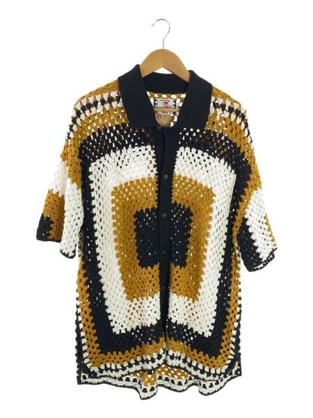 SON OF THE CHEESE(サノバチーズ) / Big Flower Knit Shirt/L/コットン 