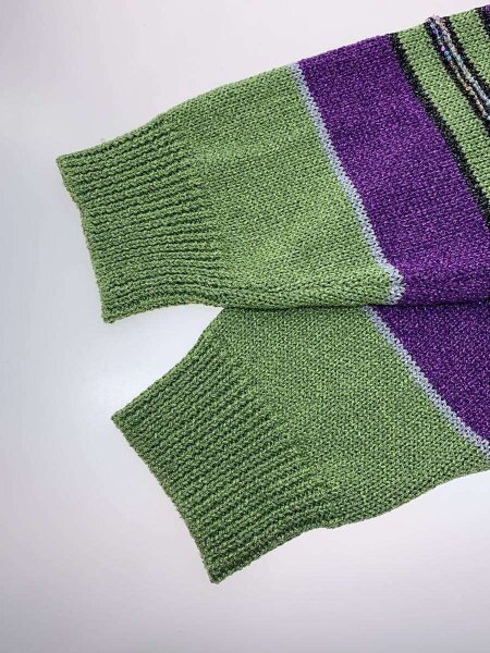 MAISON SPECIAL / ニット・セーター(厚手)/FREE/ポリエステル/GRN/ボーダー/21222365306// MAISON SPECIAL(メゾンスペシャル) / ニット・セーター(薄手)/FREE