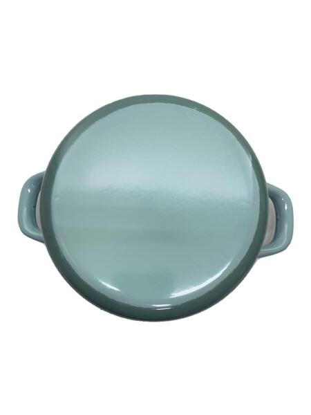 LE CREUSET ホーロー鍋 グリーン 蓋付き 【公式通販】