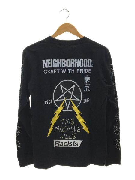 NEIGHBORHOOD(ネイバーフッド) / 長袖Tシャツ/M/コットン/BLK/袖プリ 