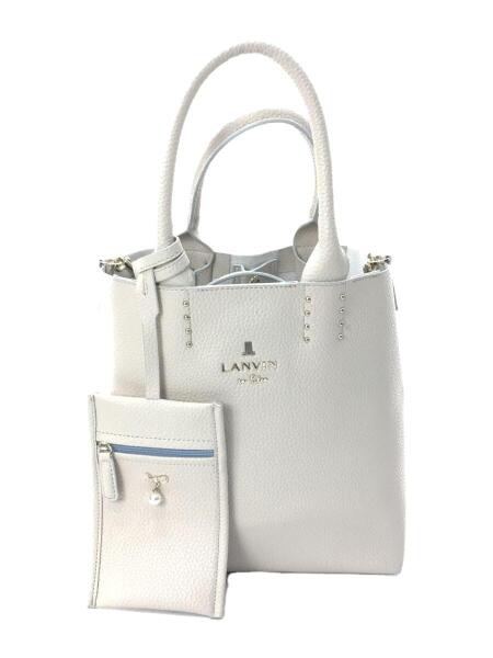 LANVIN ランバン オンブルー ハンドバッグ ミニポーチ付き 中古