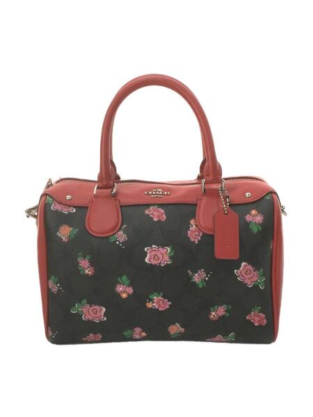 COACH(コーチ) / ショルダーバッグ/レザー/RED/総柄/F57534/内側タグ傷 