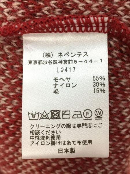 Needles(ニードルズ) / カーディガン(厚手)/L/モヘア/RED/総柄/LQ417