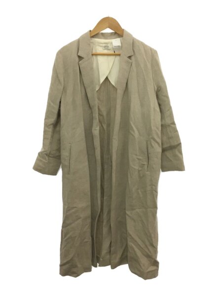 Plage(プラージュ) / ヘリンボーンリネンガウンコート/38/リネン/CRM  